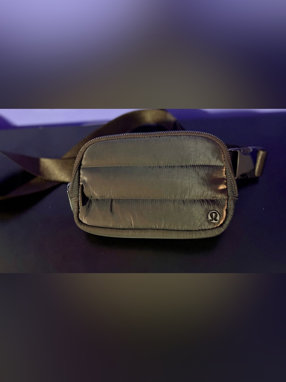 Lululemon Wunder Puff Iridescent Everywhere Belt Bag 1L - Heathered Espresso - Picture 9 of 15